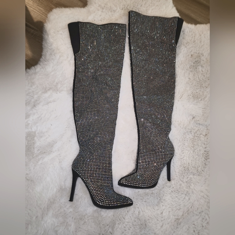 Rhinestone boots